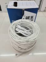 สาย LAN 100 เมตร แบบเข้าหัวแล้ว เป็นสายภายใน cat 5 สีขาว ใช้ต่อกับเร้าเตอร์เพื่อขยายสัญญานอินเตอร์เน็ต แข็งแรงทนทาน