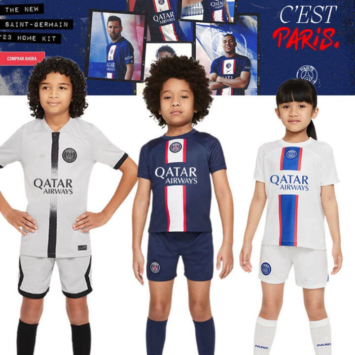 【HOT SALE】2022-2023 PSG Messi #30 Jersey kids kit Paris Saint-Germain ...