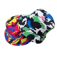 [COD] Cross-border new mens and womens outdoor camouflage fisherman hat fashion spring summer sunscreen flat top sun basin