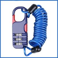 Bicycle Anti Theft Motorcycle Three Digit Password Combination Safety Cable Wire Rope Helmet Lock Safety Rope Lock Locks