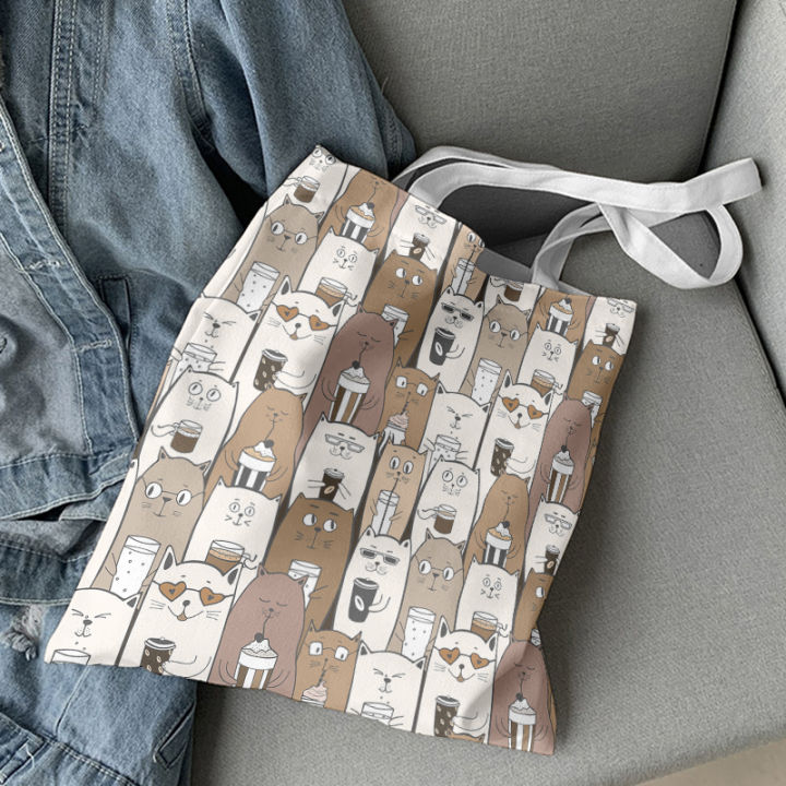 trend-3d-women-foldable-canvas-tote-bag-cute-cartoon-animal-funny-casual-large-capacity-shopping-shoulder-bags-girl-pink-handbag