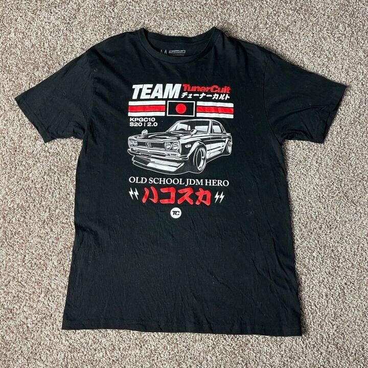 Nissan Skyline KPGC10 S20 2.0 TunerCult T Shirt JDM Hero Black Medium