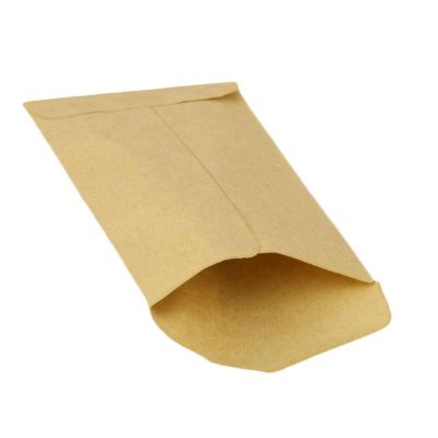 (ถุงของขวัญ) 100ชิ้น/แพ็กกระดาษคราฟท์ขนาดเล็กของขวัญถุงขนมกระดาษสีน้ำตาลแต่งงานวินเทจห่อของขวัญและกระเป๋า6*10ซม.