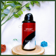 SPORT  Body spray Full Size - Xịt thơm toàn thân dành cho nam Bath & Body