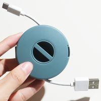 Penggulung Kabel Bulat Pengatur Kabel Klip Pemegang Manajemen Kabel Pengisi Daya Penahan Kabel Data USB Penahan Angin