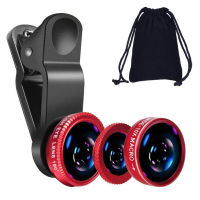 Ottwn 3in1 Fisheye ศัพท์เลนส์0.67X มุมกว้างซูมปลาตาเลนส์มาโครชุดกล้องที่มีคลิปเลนส์บนศัพท์สำหรับมาร์ทโฟน