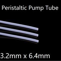 ปั๊ม Peristaltic ID 3.2มิลลิเมตร X 6.4มิลลิเมตร OD ท่อซิลิโคนอ่อนนุ่มผนัง1.6มิลลิเมตรที่มีความยืดหยุ่นเครื่องดื่มน้ำเชื่อมต่อปลอดสารพิษใส