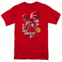 Power Team Ranger เสื้อแขนลำลองขาสั้นพิมพ์ลาย,เสื้อยืดผู้ชายผ้าคอตตอนขนาดพลัสไซส์ XS-6XL ของขวัญวันเกิด