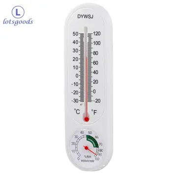 Wood Wall Hang Thermometer Indoor Outdoor Logger Meter Garden House Garage  Garden Breeding Temperature Controller