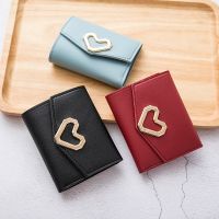 Dompet pendek wanita tas genggam Mini dompet pendek mode dompet koin tiga lipat pemegang kartu tas saku uang wanita