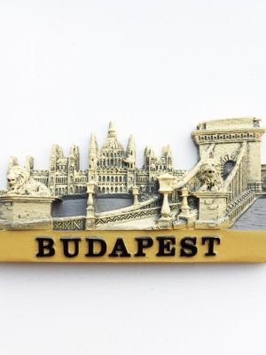 Budapest Hungary Creative Tourism Commemorative Decorative Crafts Three-Dimensional Landmark Building Magnet Refrigerator Stickers 【Refrigerator sticker】♠❀✢