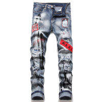 WWW Pants Jean Homme Smbre Denim Trousers Biker High Quality Male Straight Casual Designer Ripped Street. Wears