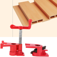 3/4 นิ้วที่หนีบท่อ Hand Cranked งานไม้แนวตั้ง Quick Clamp Fixture Carpenter เครื่องมือ