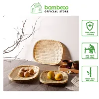 Mẹt tre đan đa năng cao cấp thân thiện môi trường BAMBOOO ECO chất liệu tre tự nhiên, dùng đựng đồ ăn, hoa quả, bánh kẹo, mĩ phẩm, trang trí trên tường - BE11