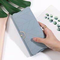 【Ready】? New fashion all-match large-capacity wallet womens long style simple folding flower student hand wallet