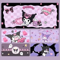 Sanrio Kuromi แผ่นรองเมาส์ Kawaii อะนิเมะน่ารักการ์ตูนสก์ท็อปคอมพิวเตอร์แป้นพิมพ์หนาโต๊ะเสื่อตกแต่งของเล่นสาวของขวัญ