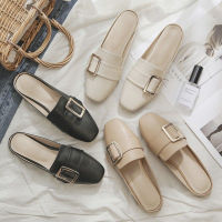 Ready Stock 2021 Fashion Korean Point Flats Soft Breathabl Non-Slip Womens Casual Slippers Shoes Loafers