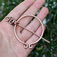 11 Styles Penannular Handmade Metal Cloak Clasp Ancient Simple color Bronze Round Filigree Snake Medieval Brooch Norse Jewelry