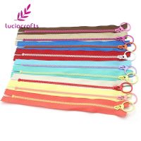 Lucia crafts 2pcs 15/20/30cm Close-End Resin Zippers Pull Ring Zipper Head DIY Sewing Handwork Bag Garment Accessory J0309 Door Hardware Locks Fabric