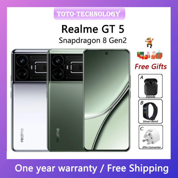 NEW Realme GT5 PRO Snapdragon 8 Gen3 6.78 AMOLED LPDDR5X 144HZ 100W  SuperVooc 5400mAh NFC GooglePlay UI 5.0 50Mp OTA GT5