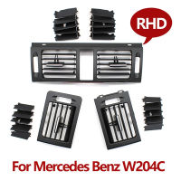 สำหรับ Benz W204 C Class 180 200 220 230 260 300 350 2007-2011 RHD อัพเกรดด้านหน้า Ac Air Vent Grille Outlet 3ชิ้นชุด