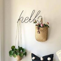 Wire Letters Home Decor Interior Wall Sign Gift Love Happy Kitchen Livingroom Wall Decorative Letters Numbers Key Hook Picture Hangers Hooks