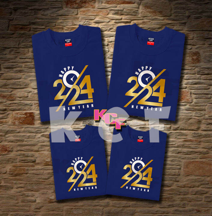 CHRISTMAS AND NEW YEAR FAMILY SET CLOCK 2024 SHIRT OVERSIZED Lazada PH