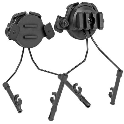 Tactical Headset Helmet Rail Adapter Quick Rail Mounts 360-degree Rotation Headphone Suspension Bracket