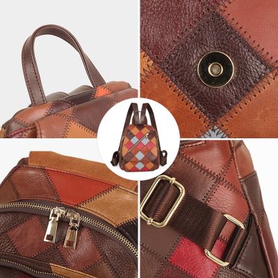 Cobbler Legend Genuine Leather Vintage Women Backpacks Female Soft Leather Backpack Ladies Travel Backpack