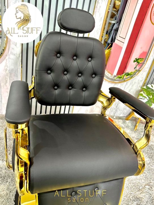 modernluxury-เก้าอี้ร้านเสริมสวย-เก้าอี้เสริมสวย-เก้าอี้ตัดผม-เก้าอี้ซาลอน-เก้าอี้ร้านทำผม-ฐานสแตนเลสสีทอง-เก้าอี้หลุยส์