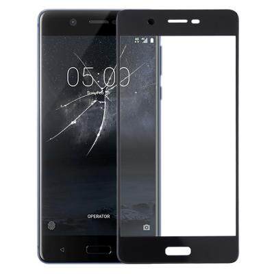 (ความงามของไอเวอร์สัน) เลนส์กระจกด้านนอกหน้าจอด้านหน้าสำหรับ Nokia 5 TA-1024 TA-1027 TA-1044 TA-1053 (สีดำ)