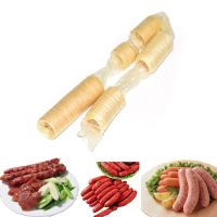 14Mx26mm Natural Collagen Casings Skins Roast Sausage Collagen Casings for Making Smoked Roast Sausage Dried Hot Dog Tools