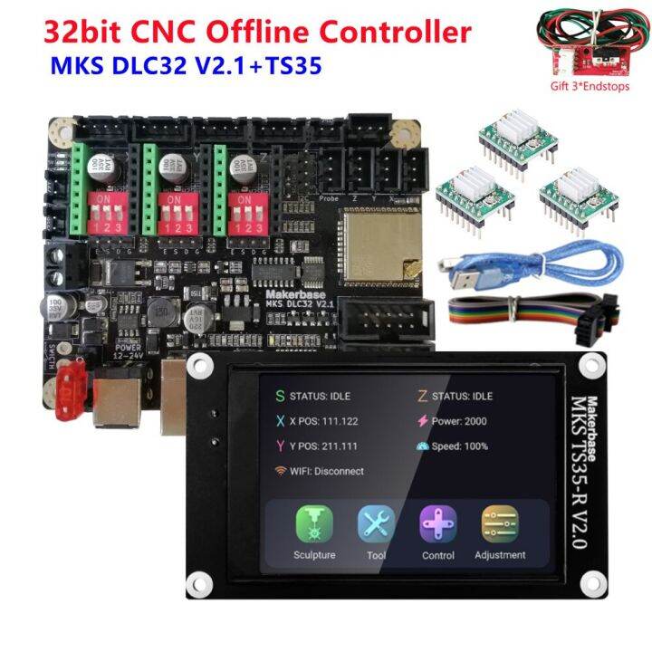 MKS DLC 32 Grbl Cnc TS35 Offline Display Laser Marking Controller