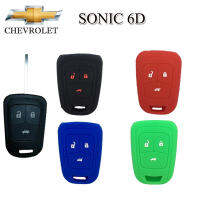 ปลอกซิลิโคนหุ้มกุญแจรีโมทรถ (CHEVROLET)เชฟโรเล็ตโซนิค 6 ดี( SONIC 6 D) เคสหุ้มรีโมท ซองใส่กุญแจรถกันรอย กันกระแทก