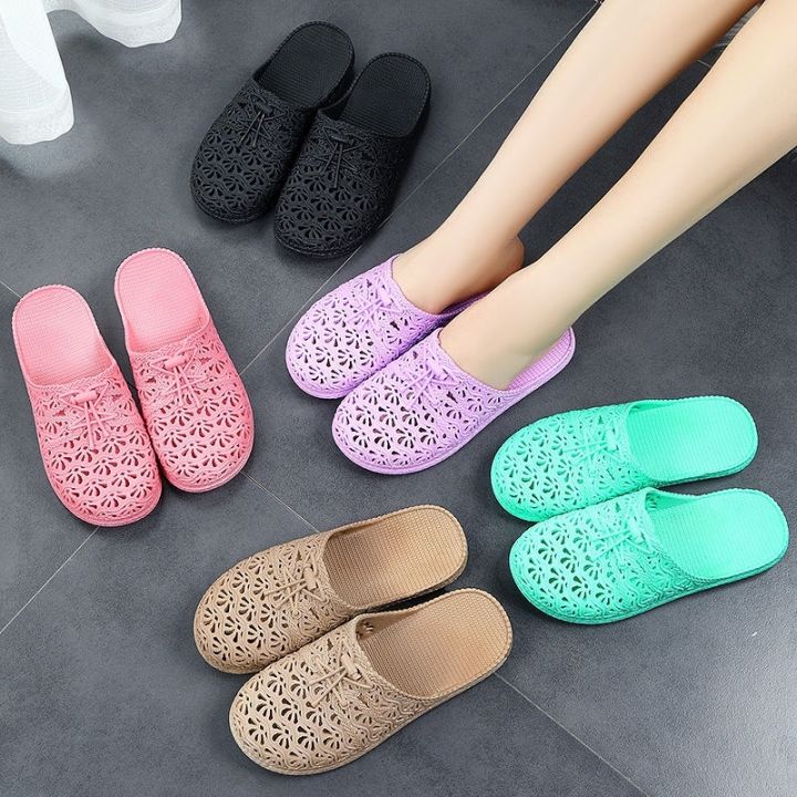 a-so-cute-ม่องเท้า-crocs-รองเท้าแตะผู้หญิง2021ฤดูร้อนภายในและภายนอกใหม่สวมใส่แฟชั่นนักเรียนพื้นหนากันลื่นพื้นเรียบรองเท้าตาข่าย