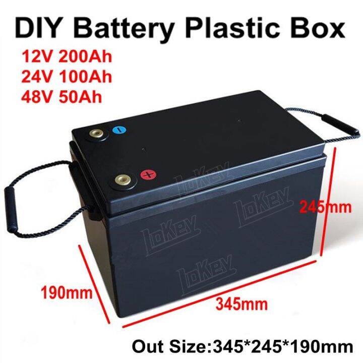 DIY Battery Box 12V 24V 48V 80Ah 100Ah 120Ah 180Ah 200Ah Li Ion Lifepo4 LTO Lithium Diy Battery