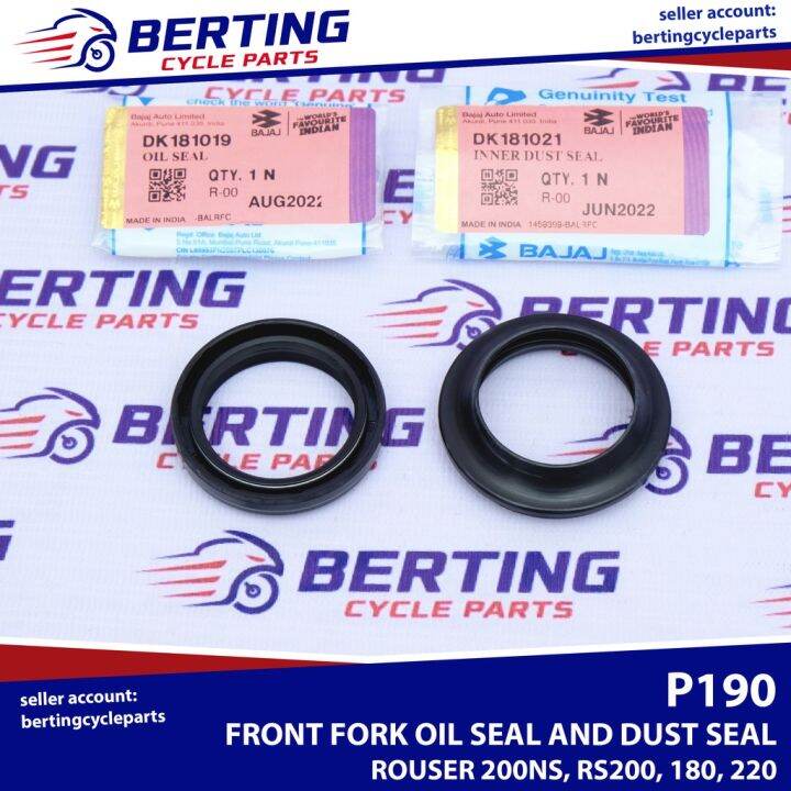 FORK OIL SEAL AND DUST SEAL Rouser 180 220 NS200 200NS RS200 Genuine