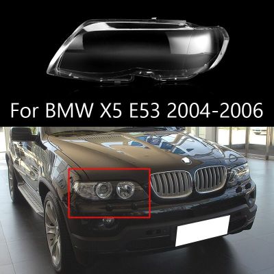 สำหรับ BMW X5 E53 2004-2006ไฟหน้ารถจัดแต่งทรงผมกระจกเลนส์ไฟหน้าที่เปลี่ยนฝาครอบ