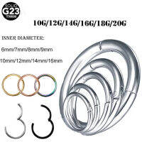 1ชิ้น ASTM-F136ไทเทเนียม Libang Menindik 1012141618G Septum Clicker Inga Rawan Tragus Helix Conch Menindik Perhiasan Puting