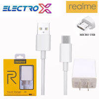 ชุดชาร์จREALME MICRO 2A ของแท้ (สายMICRO+หัว2A) charger Mini Data line ใช้ได้กับรุ่น เรียวมี​​5/​ 5i, 5S/Realme​C2/C3/C17/C1/ รับประกัน1ปี BY ELECTRO X STORE