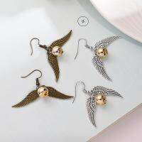 【YF】◊  Womens Film and Television Surrounding Snitch Round Flying Ear Earrings Jewelry