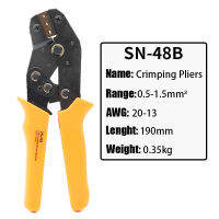 SN-48B Wire Crimping Pliers 0.5-1.5mm2 20-13AWG for Box TAB 2.8 4.8 6.3 Terminals Sets Electrical Hand Tools