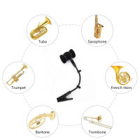 Instrument Condenser Microphone Universal Stand Clip for Saxophone Clarinet Wind Instrument, Durable Mini Shock Mount Holder