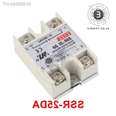 ஐ✉▫ SSR-10/25/60/100AA SSR-10/25/40/50/60/75/100DA Single-phase FOTEK Solid State Relay Module AC/DC Control AC High Quality