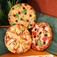 【CW】 NEW Printing Pizza Throwing Food Decoration Cushion Car