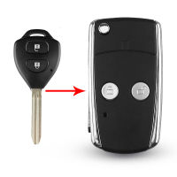 【2023】 islwpi KEYYOU ปุ่มดัดแปลงพลิกกุญแจรถระยะไกล Fob สำหรับสำหรับ Toyota Camry Corolla Reiz RAV4มงกุฎ Toy43