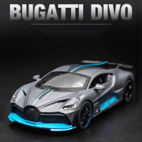 1:32 Bugatti Veyron Divo ล้อแม็ก D Iecast รถโมเดลของเล่นโลหะยานพาหนะร่างกายที่มีดึงกลับจำลองแสงเสียงของขวัญสำหรับเด็ก