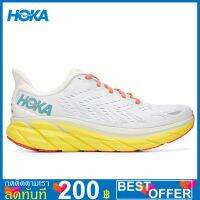 Hoka Clifton 8 White Grey Yellow Men Road Running Shoes 1121374-BDBI รองเท้าลำลอง รุ่นท็อป โดดเด่นด้วยการออกแบบและสีที่สวย เป็นเอกลักษณ์