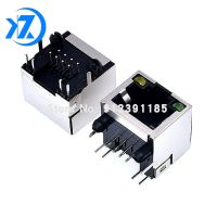 ┋☄○ 10Pcs RJ45 Network Ethernet FEMALE SOCKET with light RIGHT ANGLE 56 8P8C female jack connector