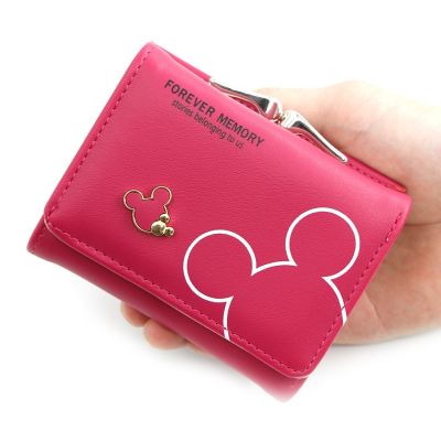 【CC】Short Wallet Female Korean Version of The Small Wallet Simple Square Simple Wallets Ladies Coin Purse Mini Bag